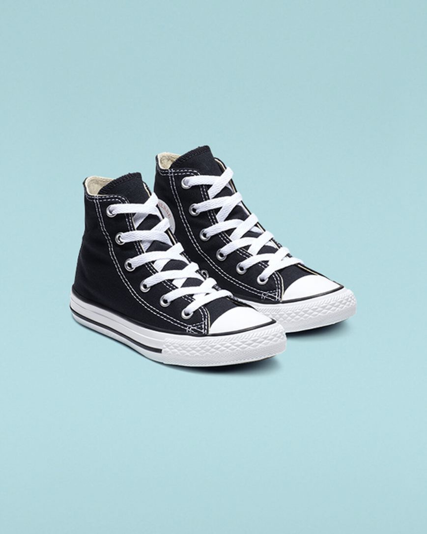 Zapatillas Altas Converse Chuck Taylor All Star Classic Niño Negras | PE 520EPW